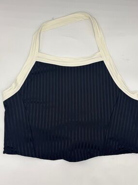 Jordan Flight Poolside Rib Crop Halter Top